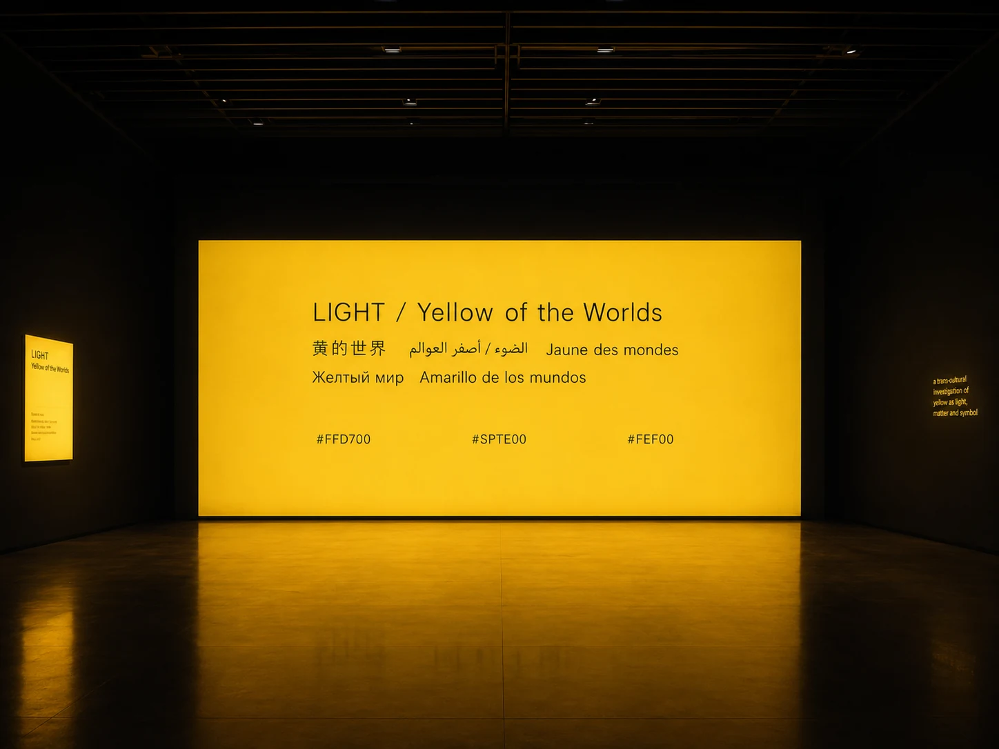 Yellow Drift language colour field